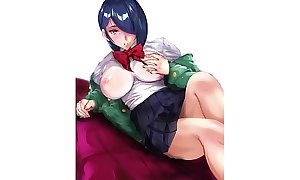 [Hentai] Touka Kirishima be expeditious for Tokyo Ghoul touches her big boobs with an increment of masturbate