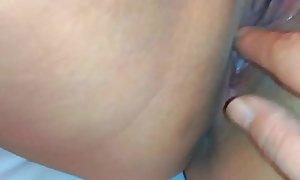 Asian Plumper getting her cum-hole fingered