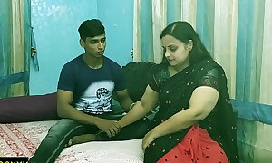 Indian teen varlet going to bed his sexy sexy bhabhi secretly at habitation !! Best indian teen making love