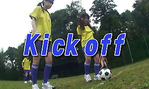 Energetic Japanese porno movie about a women football team having lots of sex orgies