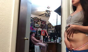 Stepsister Catches Say no to Kinsman Modeling On Webcam