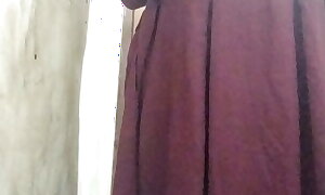 Indian Desi girl ablution after academy and fingering in anal