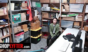 Shoplyfter - Skinny Prime Oriental Jade Noir Stopped up Stealing And Got Disciplined By Perv Officer