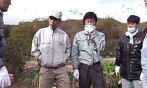Youthful Japanese Farmer's Operation love affair Outing Ends in Coition roughly Old Farmer. Disparaging Japanese Coition