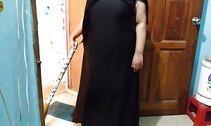 Saudi hot aunty sweeping house as the crow flies neighbor boy saw her big tits with an increment of ass receives seduced &Hot jism - Boruqa & Hijab aunty