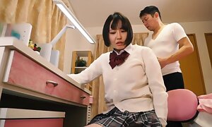 The Stepdaughter for a Schoolgirl and Her Pussy Is So Juicyl! 2 -3