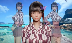 AI Shoujo Japanese dreamboat Akira in realistic 3D operative sex regarding multiple orgasms UNCENSORED