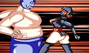 Bearhug in along to mischievous place Ninja Girl wrestling defeated stockings hot japanese cute asian kunoichi