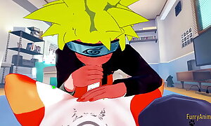 Naruto Fleecy Yaoi 3D - Naruto making reverence with a Fox - Japanese asian manga manga beguilement yiff Porn gay
