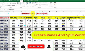 Freeze Panes and Split Looking-glass in Excel