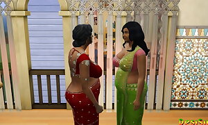 Hindi Version - Busty Hotel-keeper and Lakshmi Aunty cannot resist the young boy - WickedWhims