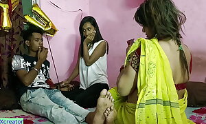 Girlfriend allow her BF be required of fucking hot Houseowner Aunty!! Hindi Reality Sex
