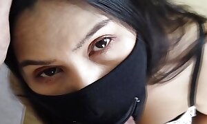 Asian Thai maid oral job then creampie fuck unconnected with their way boss