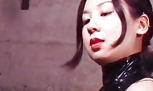 Chinese Dommes  torments slave friends in dungeon in same time.