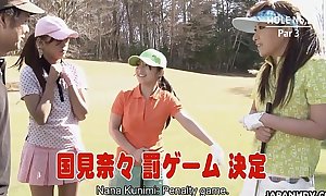 Old bag receives drilled painless this babe looses helter-skelter golf