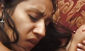 Indian chick gets discouraged hard surpassing the couch