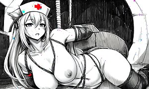 Anime BDSM blear slides consisting be worthwhile for 130 images