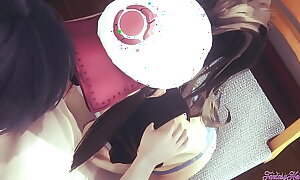 Pokemon Hentai - Hilda Blowjob and boobjob (Uncensored) - Japanese Oriental Manga hentai enjoyment pornography