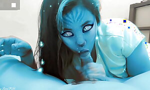 Avatar Cosplayer Roughly Fucks ingratiate oneself with Cum close to Muff POV
