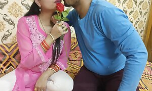 Indian beautiful husband wife celebrate special Valentine week Happy Delicate situation day dirty talk in hindi voice saara give footjob
