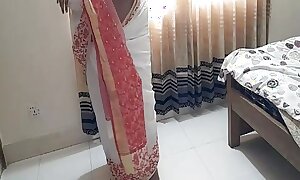 Indian sexy grandma acquires rough fucked by grandson while cleaning her house