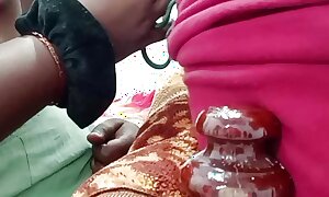 Chithi wants in the matter of snatch fingering for her stepson conscientious cock engulfing