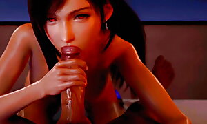 Tifa Lockhart Purple Duds Blowjob Hard Fucked Final Fantasy Uncensored