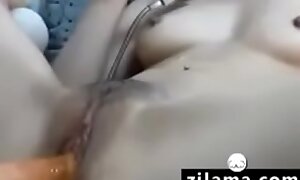 (zilama.com) Bony Chinese Teasing And Playing With Dildos Anal 10
