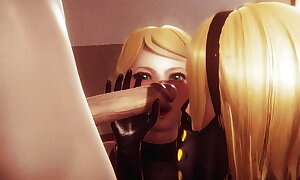 Screwed rub-down the two of a kind from Nier: Automata l 3D hentai anime